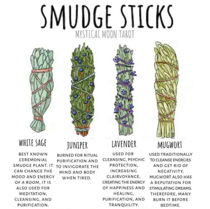 Smudge Sticks Mystical Moon Tarot
